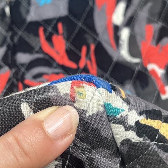 Vera Bradley X- Large Zip TOTE SPLASH FLORAL Shoulder Bag Trolly Slip Carry On - Picture 10 of 16